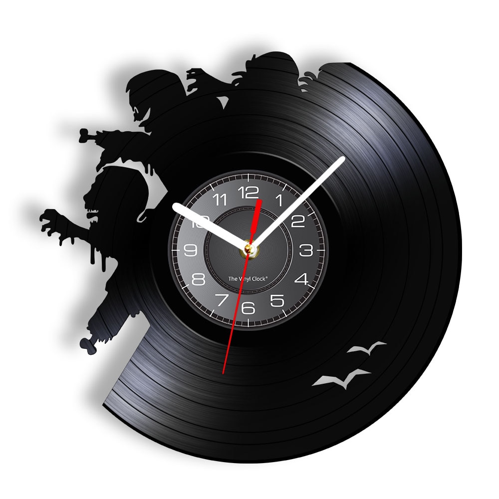 

Creepy Zombie Outbreak - Vinyl Record Wall Clock - Without LED, 501 Original