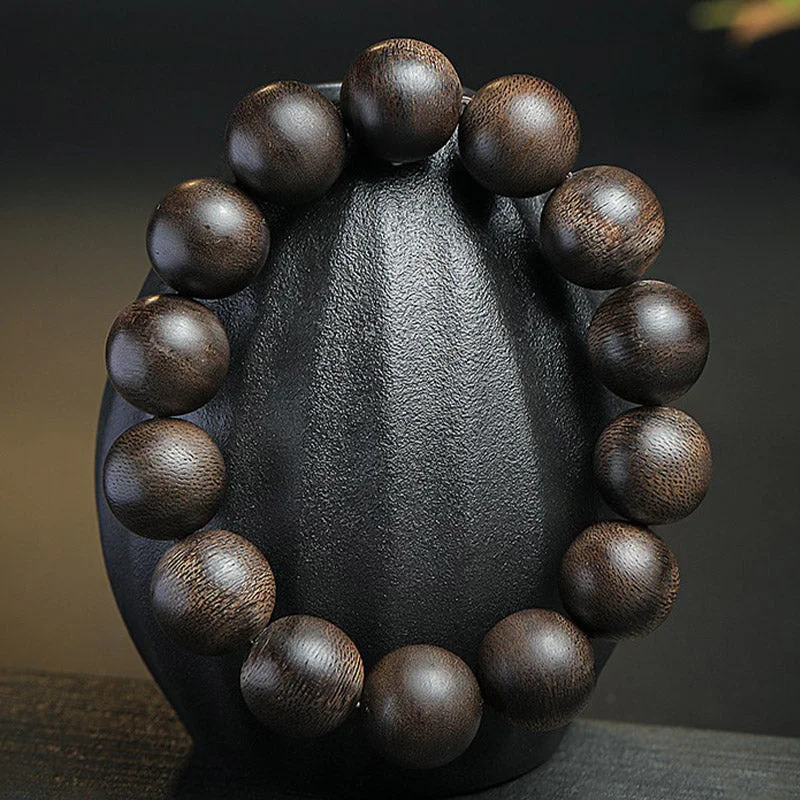 108 Mala Beads Agarwood Peace Strength Calm Bracelet