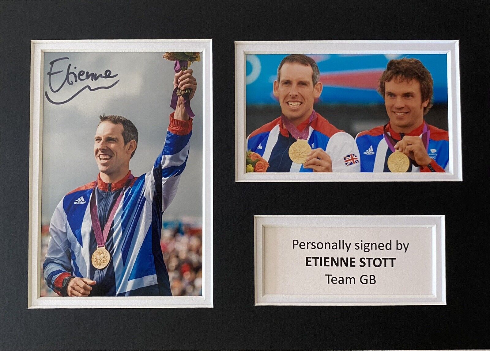 Etienne Stott Hand Signed Photo Poster painting In A4 Mount Display - Olympics - Team GB