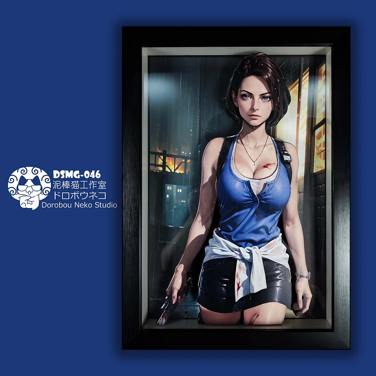 IN-STOCK Dorobou Neko Studio - Resident Evil - DSMG-046 Jill Valentine 3D Decorative Painting Scene (Adult 18+)-