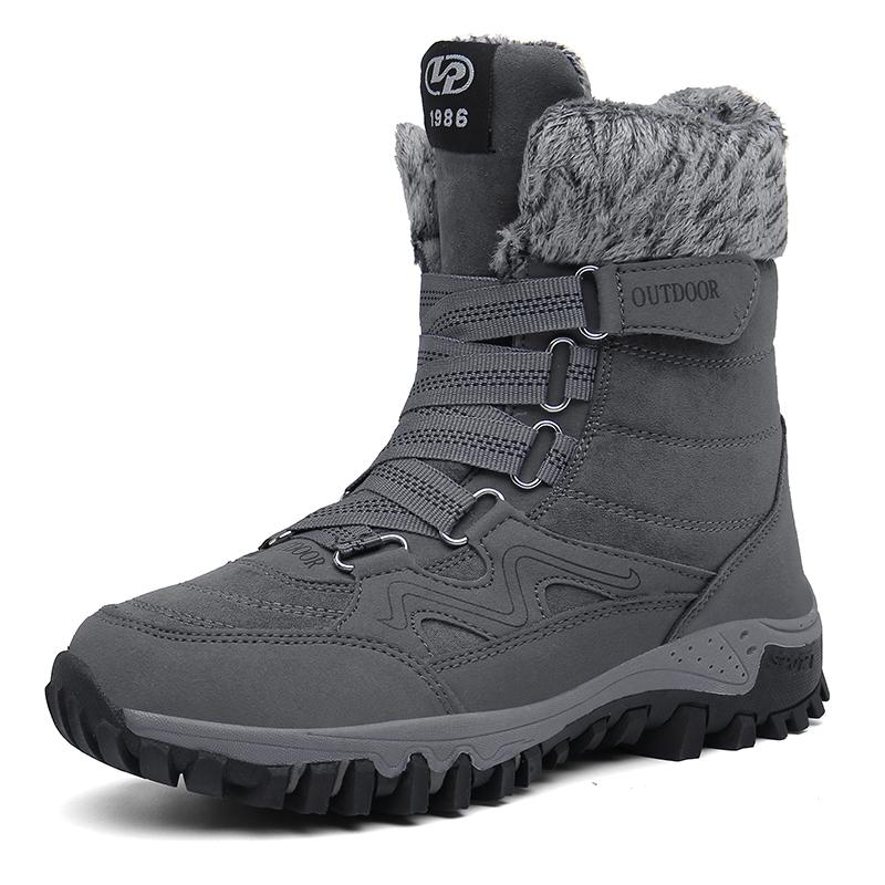 Dacomfy Men's Plus Velvet Non-slip Winter Snow High Boots 