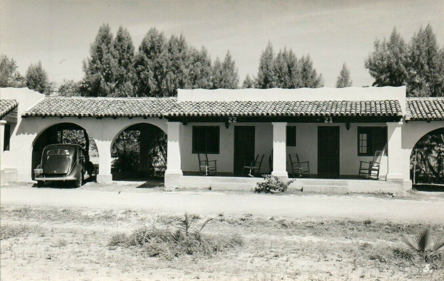 Vintage California Courts Monterrey Mexico RPPC Real Photo Poster painting Postcard