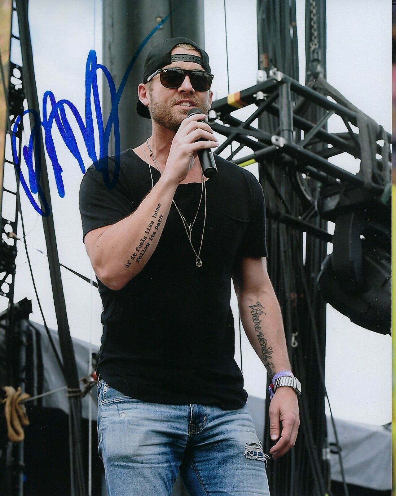 GFA Mercy & Here Tonight * BRETT YOUNG * Signed 8x10 Photo Poster painting PROOF B9 COA