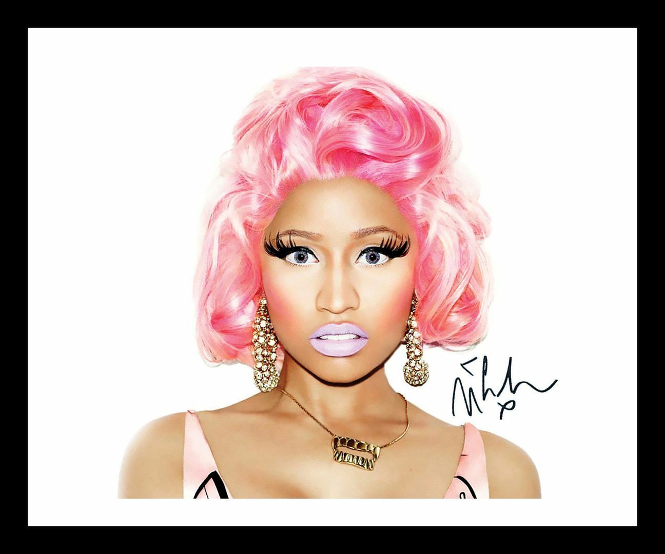 Nicki Minaj Autograph Signed & Framed Photo Poster painting 15