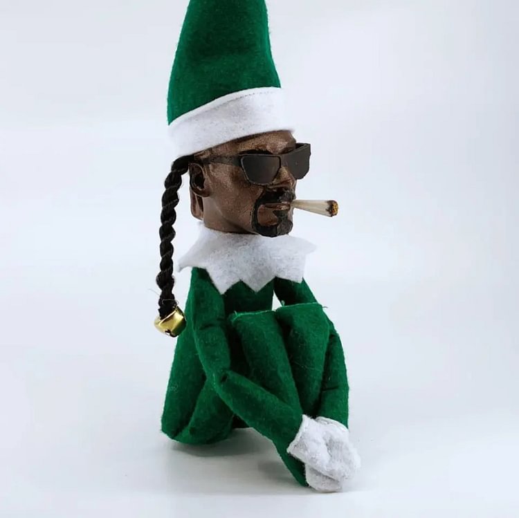 Seconure Snoop On A Stoop Christmas Elf Doll