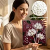 uk.everydayedeals DIY Pearl Painting With Frame - Handmade Self-Adhesive Pearls - Butterfly Flowers(25*25cm)