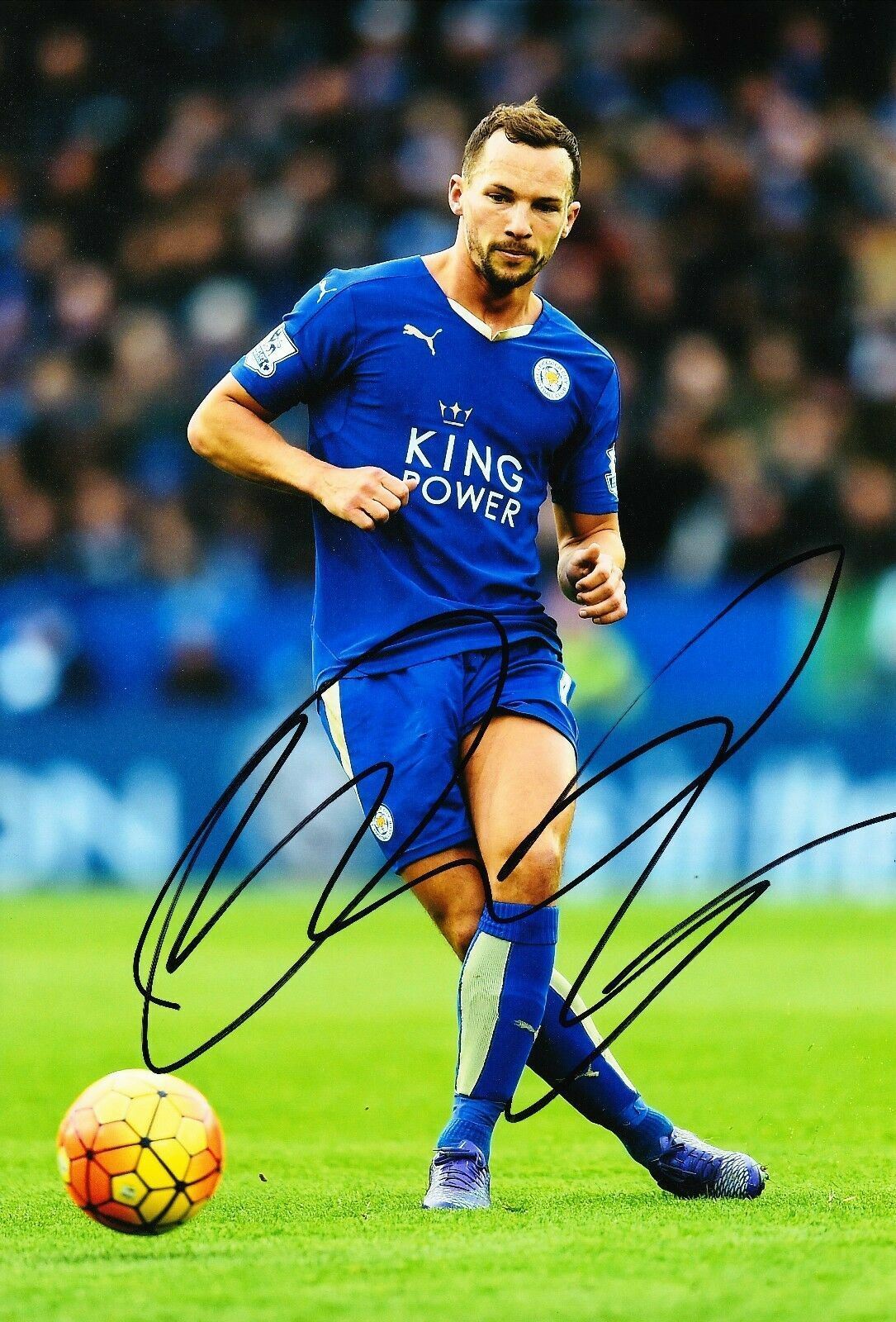 Danny Drinkwater Signed 12X8 Photo Poster painting Leicester City F.C. Genuine COA AFTAL (9092)