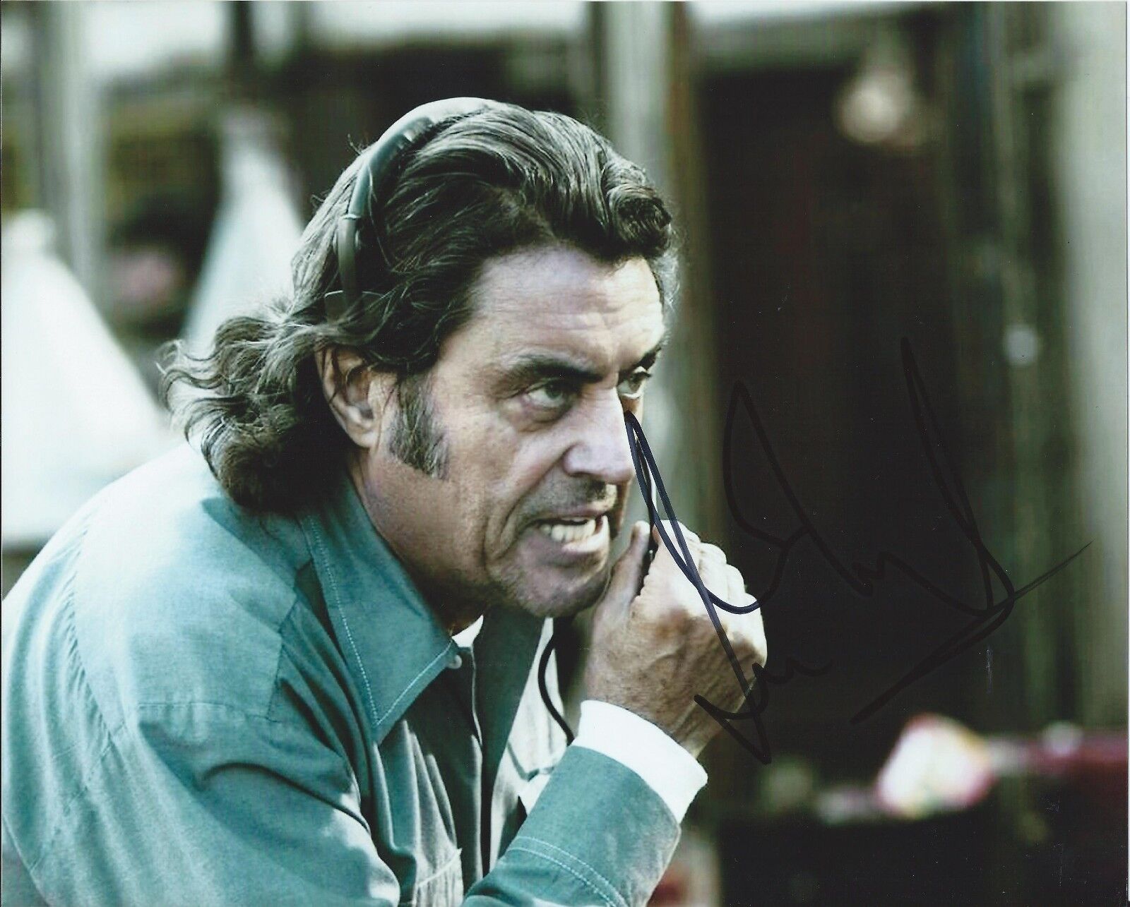 Ian McShane autograph - signed Deadwood Photo Poster painting