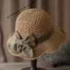 🏖️👒Elegantn&iacute; pleten&yacute; slaměn&yacute; klobouk s ma&scaron;l&iacute;
