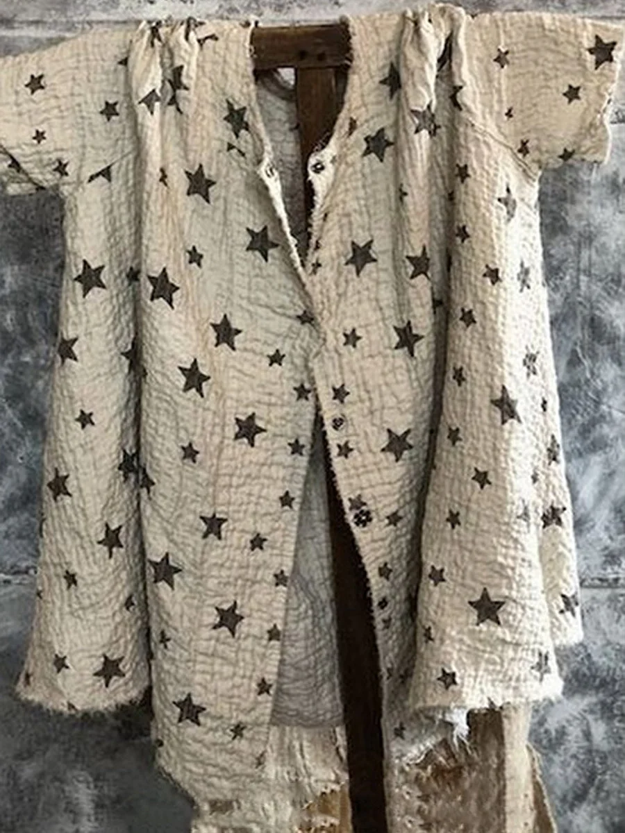 Casual Loose Star Pattern Soft Top