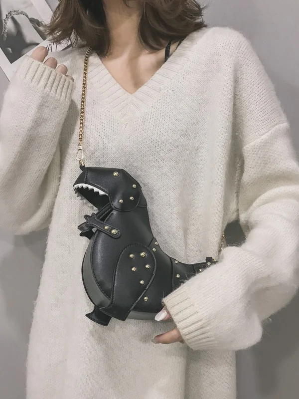 Fashion Dinosaur-shaped Chains Cute Handbag