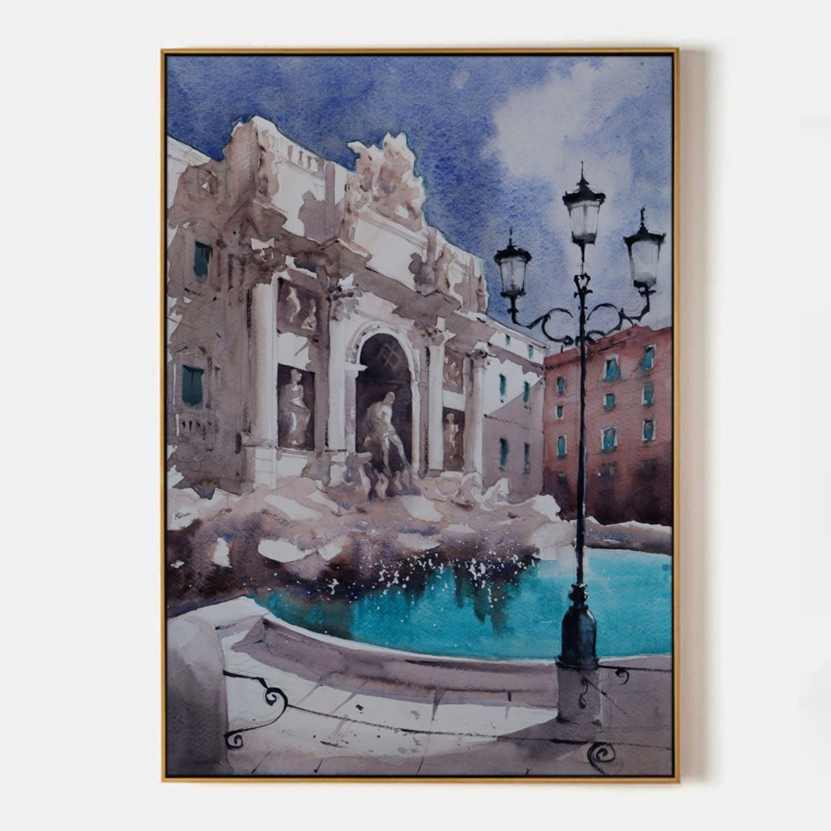 Arabelart A Coin and a Dream: Trevi Fountain Art Print