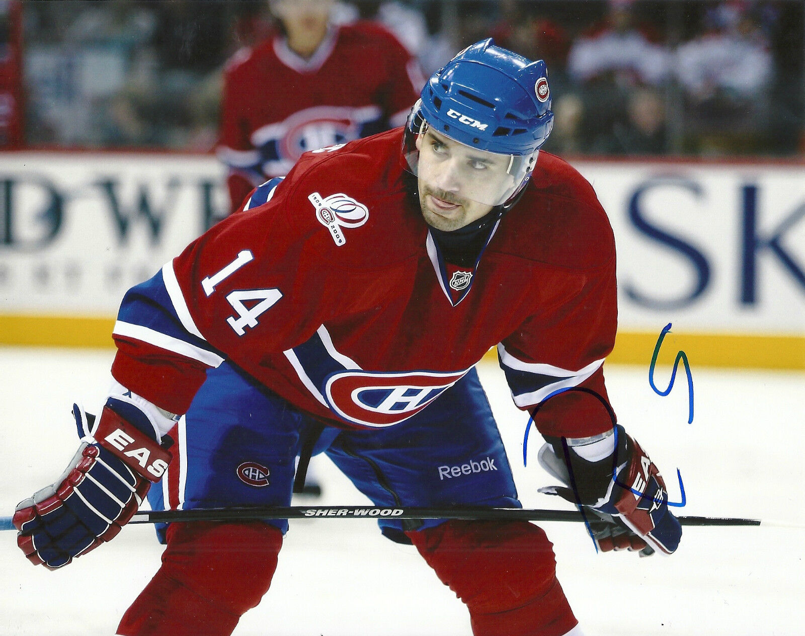 TOMAS PLEKANEC MONTREAL CANADIANS SIGNED 8X10 Photo Poster painting 1