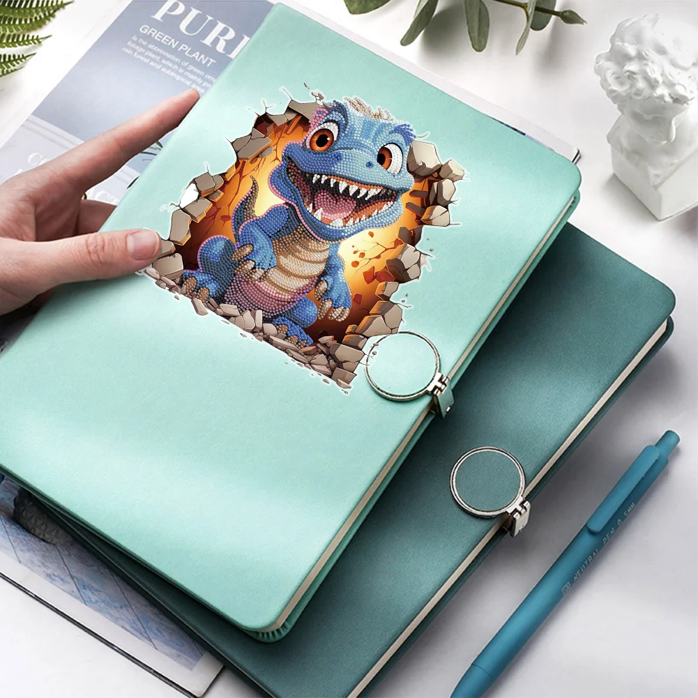 DIY Dragon Diamond Painting Sticker Diamond Art Craft Mosaic Sticker for Kid Gift