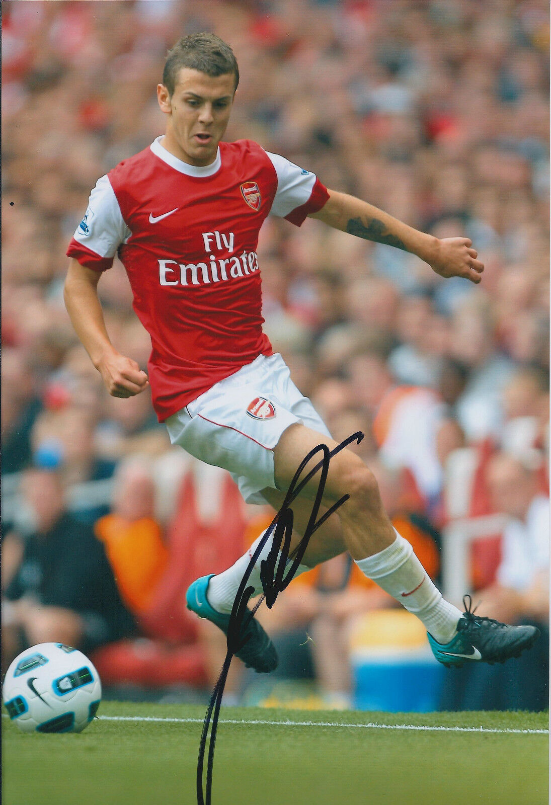 Jack WILSHERE Arsenal SIGNED COA Autograph 12x8 Photo Poster painting AFTAL The Gunners RARE