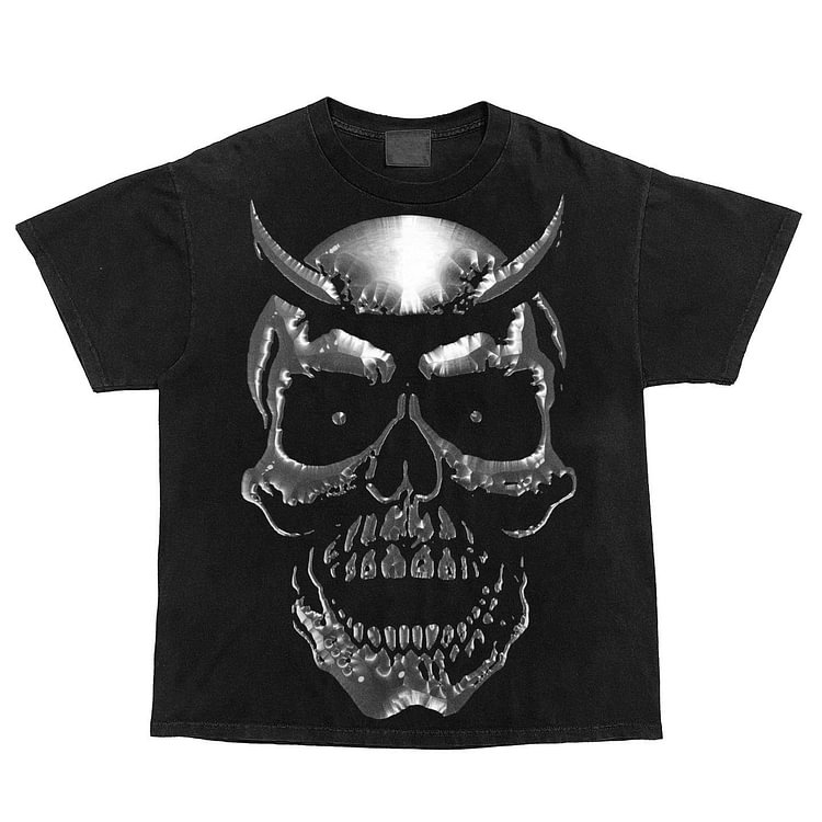 Printed short-sleeved T-shirt