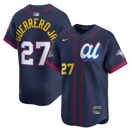 Youth American League #27 Vladimir Guerrero Jr.  Navy 2025 All-Star Edition Limited Player Jersey