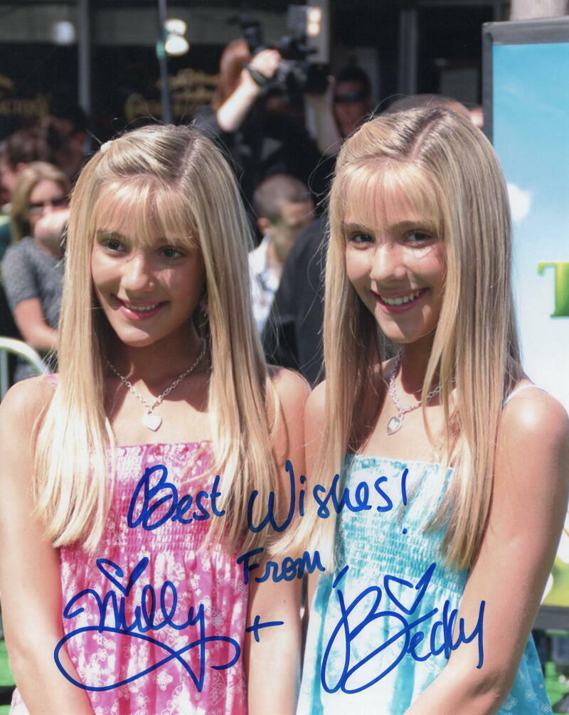 MILLY AND BECKY ROSSO SIGNED AUTOGRAPH 8X10 Photo Poster painting - SUITE LIFE OF ZACK & CODY B