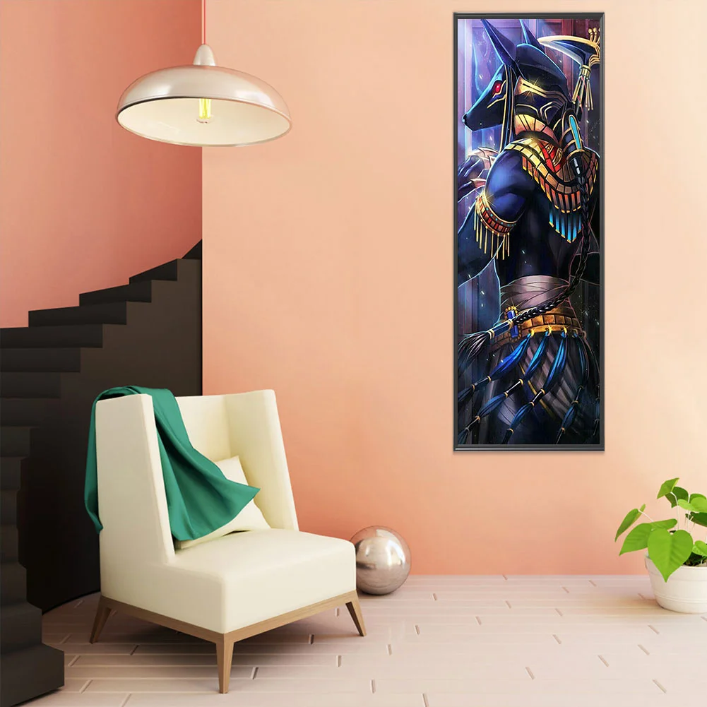 Full Square Diamond Painting 35*85cm - Donkey-Headed Warrior