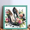Flower High Heels-11CT Stamped Cross Stitch 40*40cm/15.75*15.75in