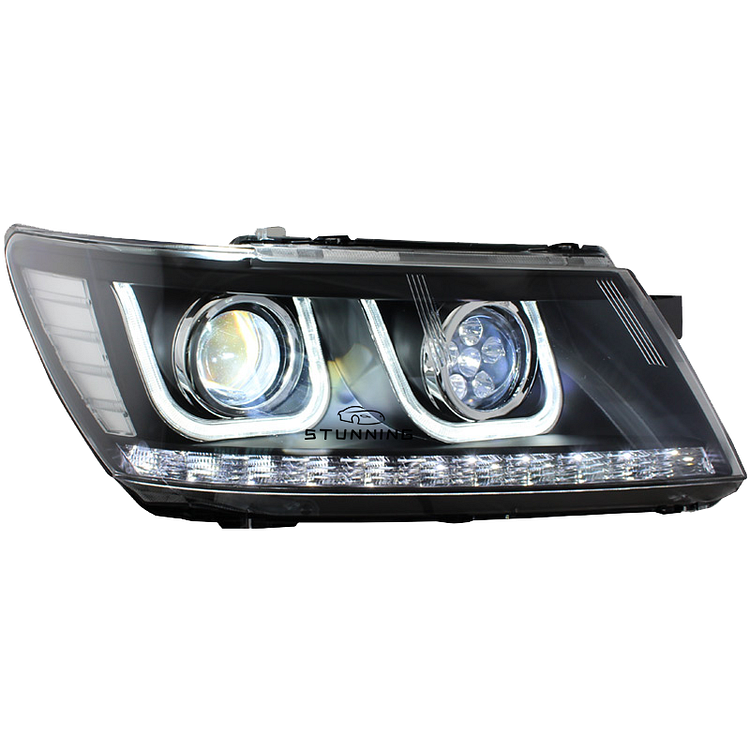 35W H7 LED DRL Turn Signal Bi Xenon Headlamp headlight Assembly For Dodge Journey 2009-2017 head light head lamp ASSEMBLY SET ITN Auto