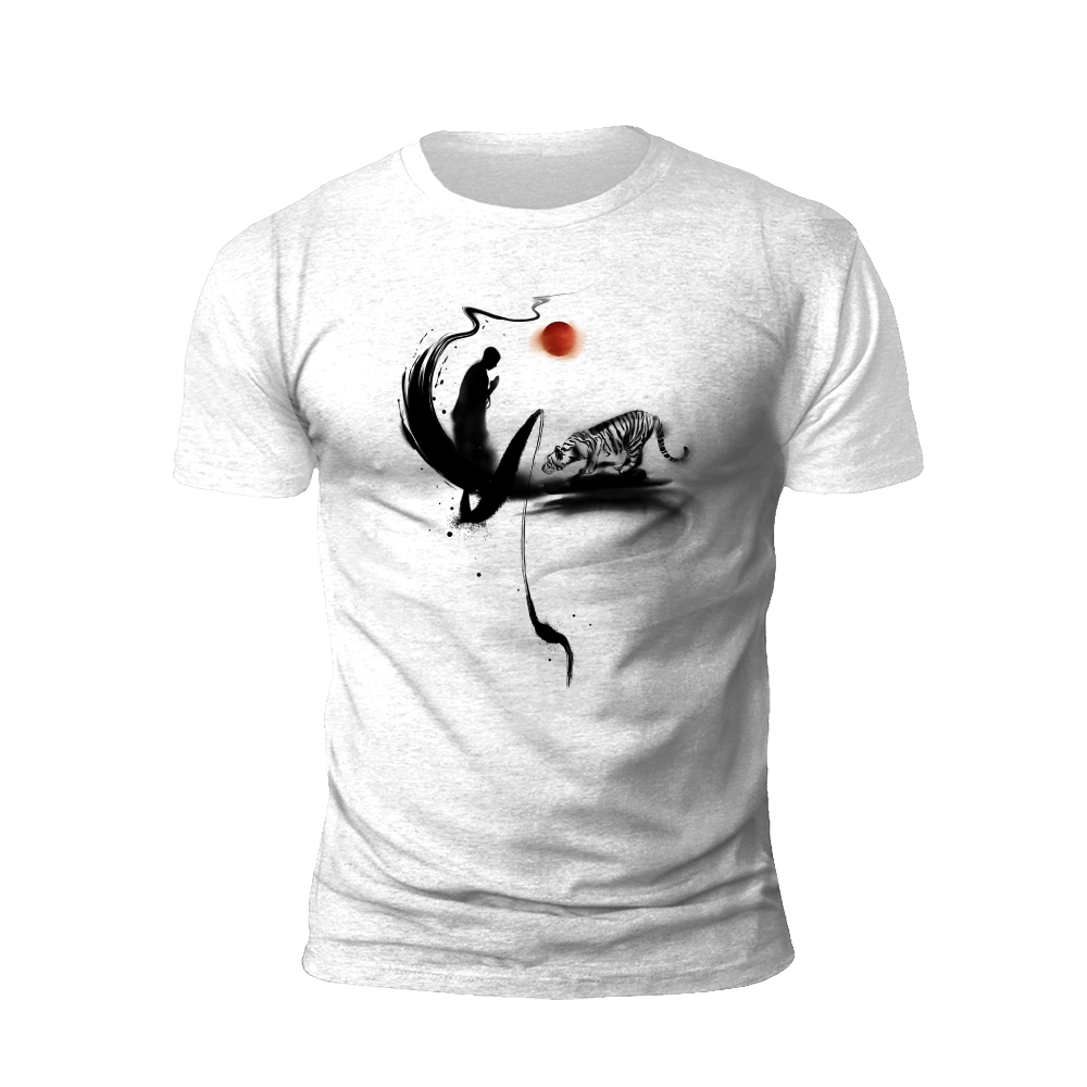 Ink Tiger T-Shirt: Harmony of Opposites