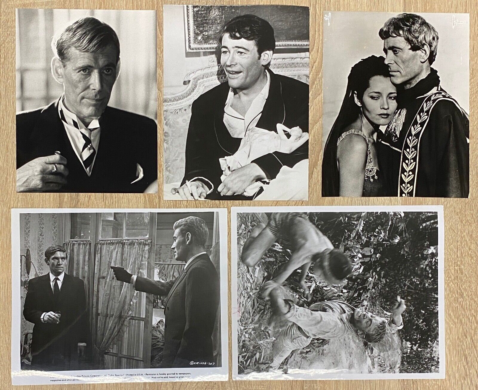 5 Peter O'Toole Pressefoto Aushangfoto Kino Konvolut Sammlung ( TV -50