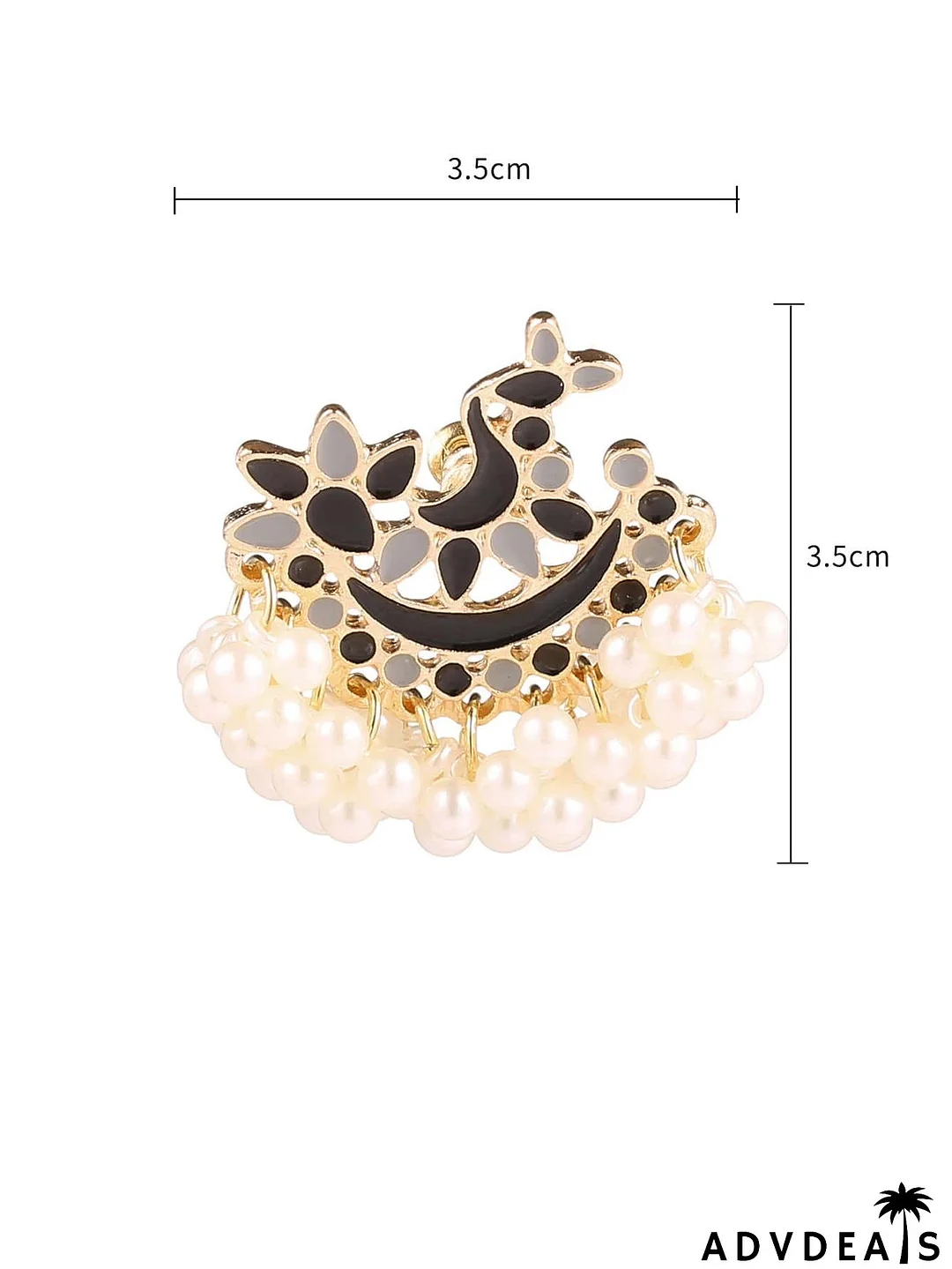 Faux Pearl Tassel Drop Earrings