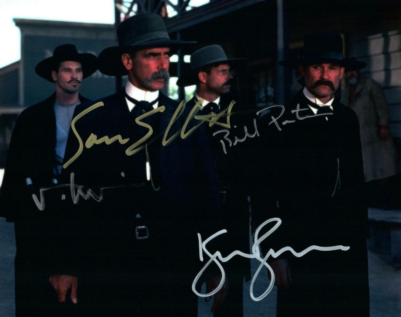 Kurt Russell Val Kilmer Paxton +1 signed 8x10 Picture autographed Photo Poster painting pic COA