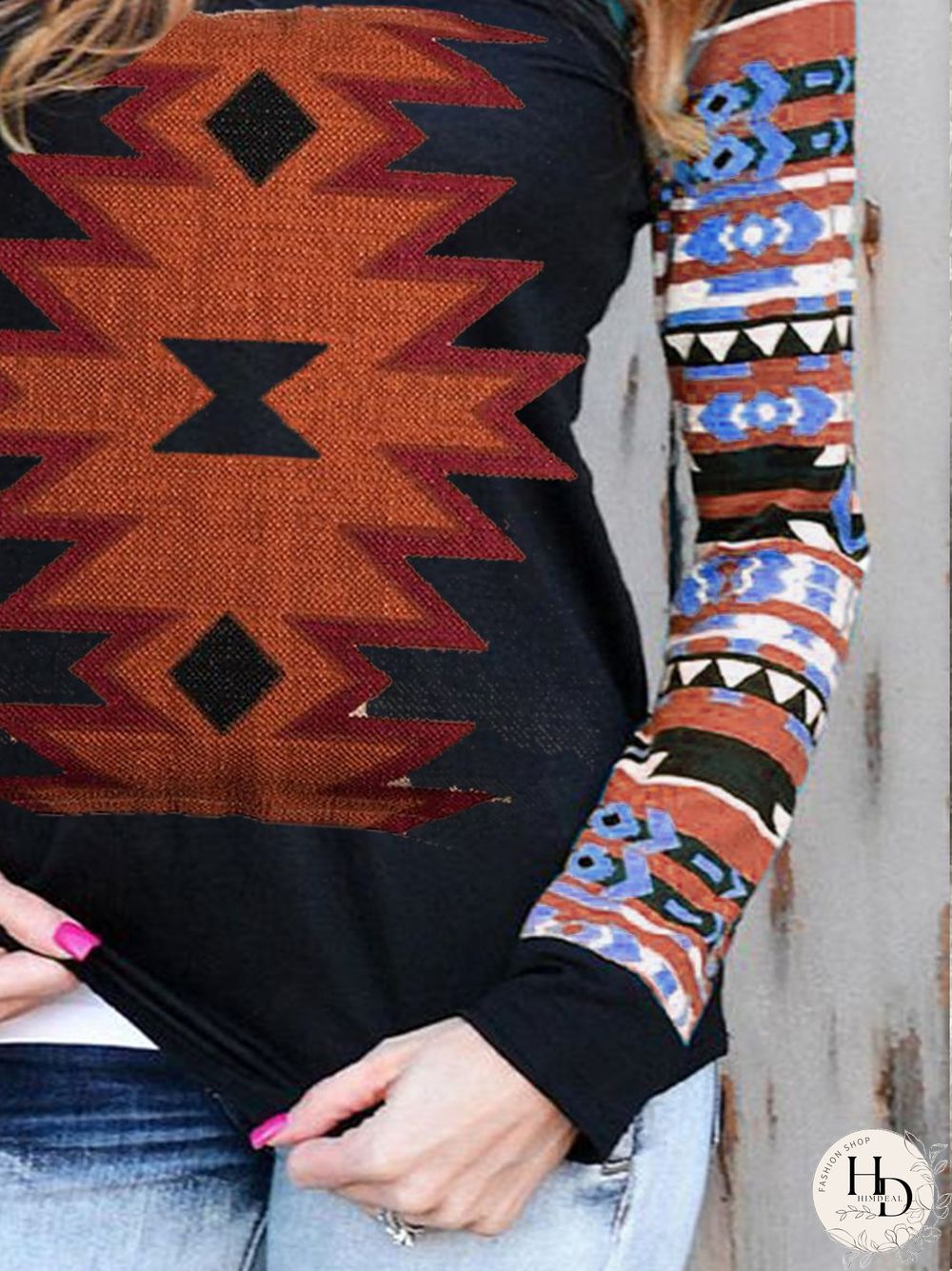 Geometric Casual T-shirt