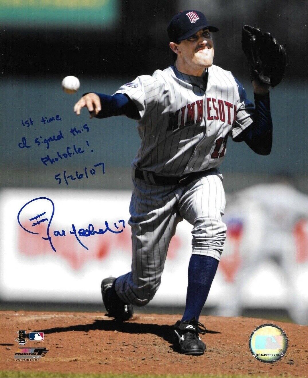 * PAT NESHEK * signed 8x10 Photo Poster painting * MINNESOTA TWINS * COA * 8