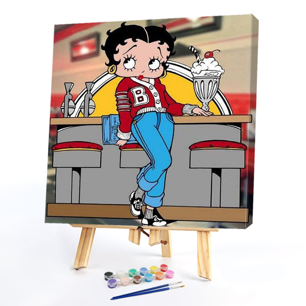 

40*40CM - Paint By Numbers - Betty Girl, 501 Original