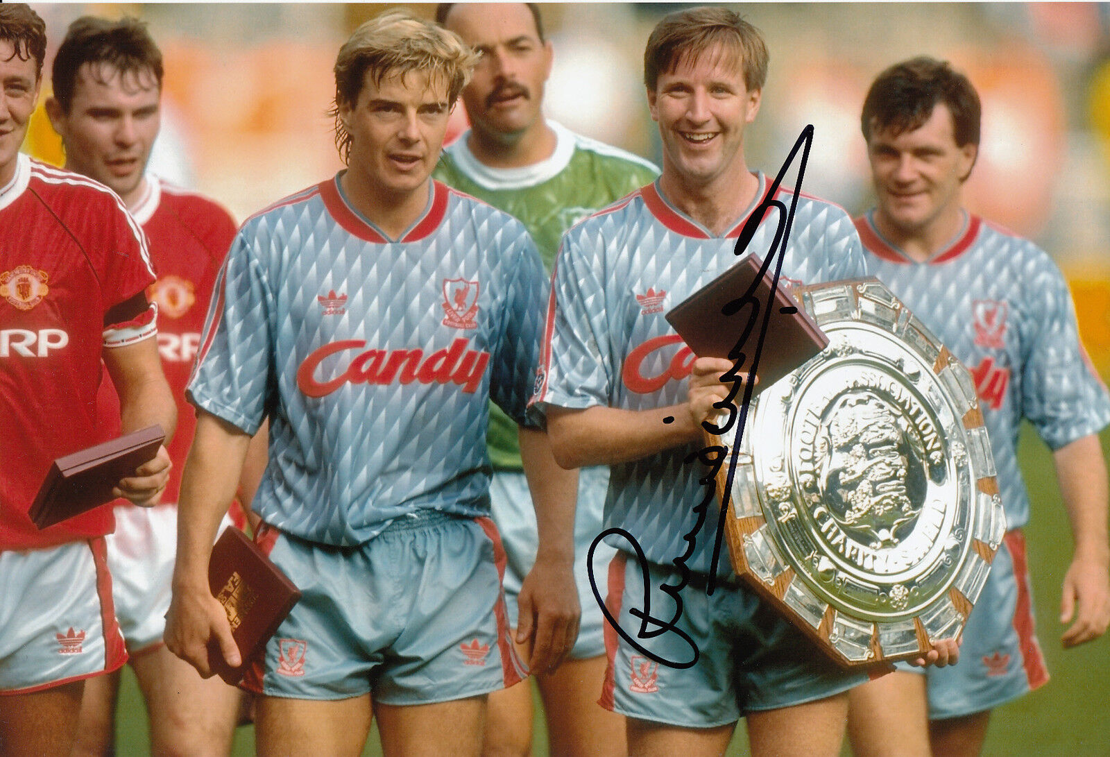 Ronnie Whelan Liverpool Hand Signed Photo Poster painting 12x8 4.