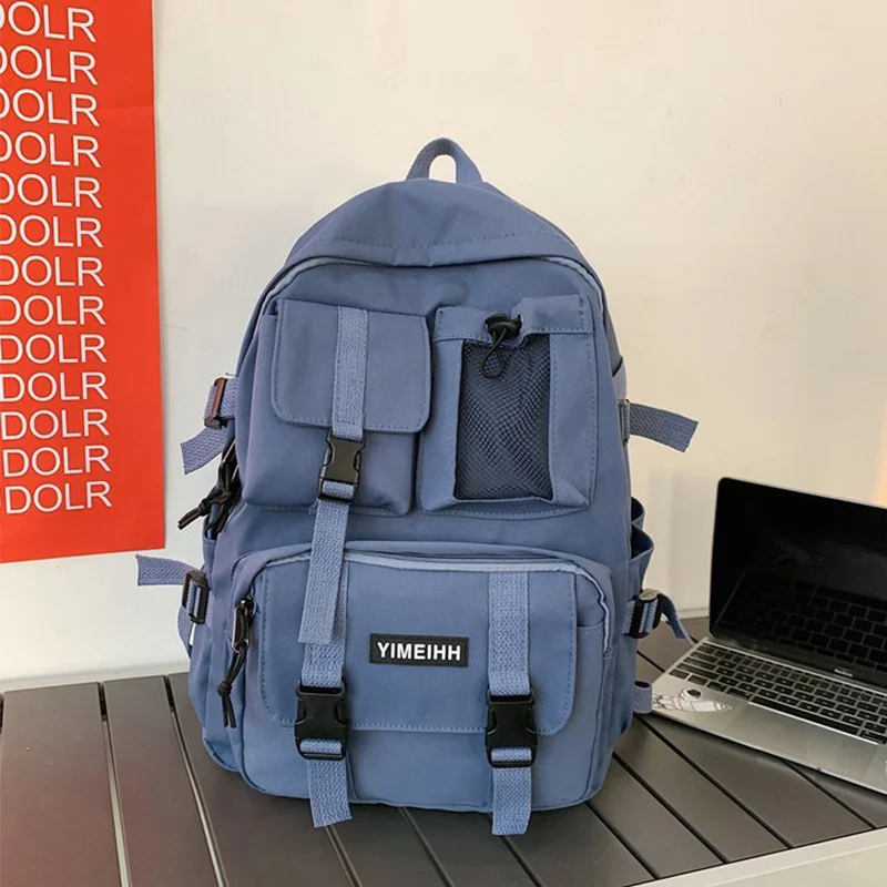 Canvas Laptop Backpack School Bag PE149