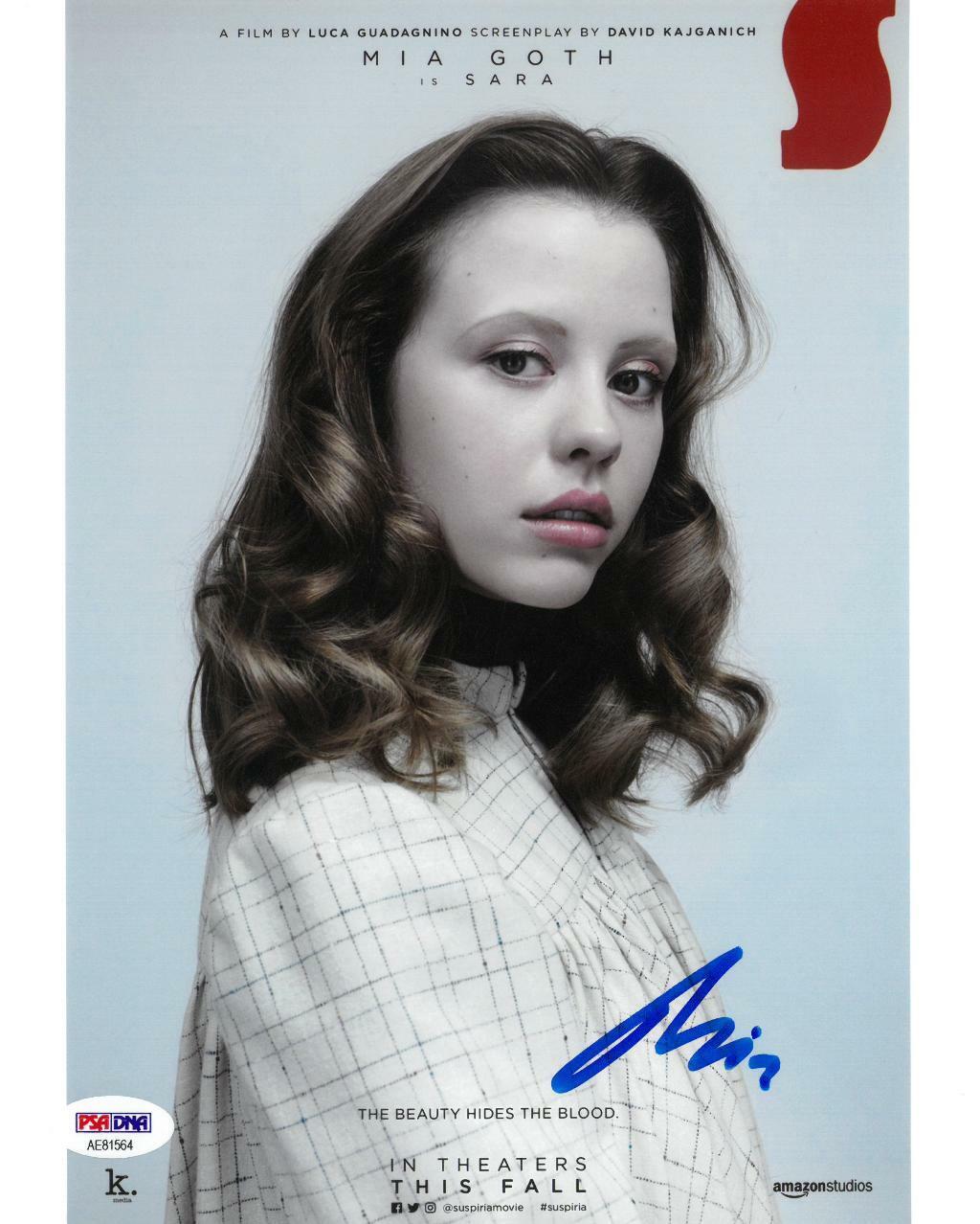 Mia Goth Signed Sara Authentic Autographed 8x10 Photo Poster painting PSA/DNA #AE81564