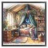 Bedroom-11CT Stamped Cross Stitch 50*50cm/19.69*19.69in