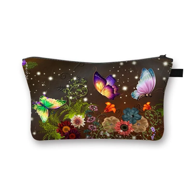 Polyester Cosmetic Bag - Butterfly