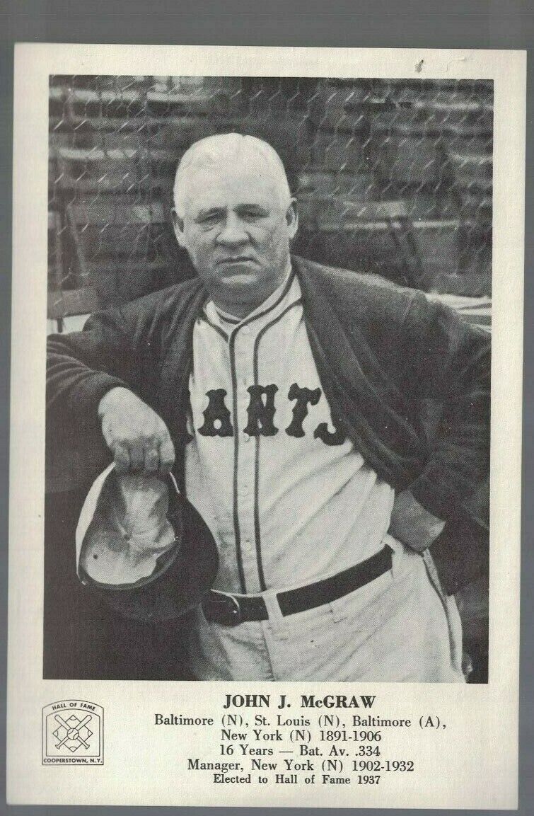 John McGraw New York Giants 1963 Hall of Fame 5x7 Paper Picture Pack Photo Poster painting PL