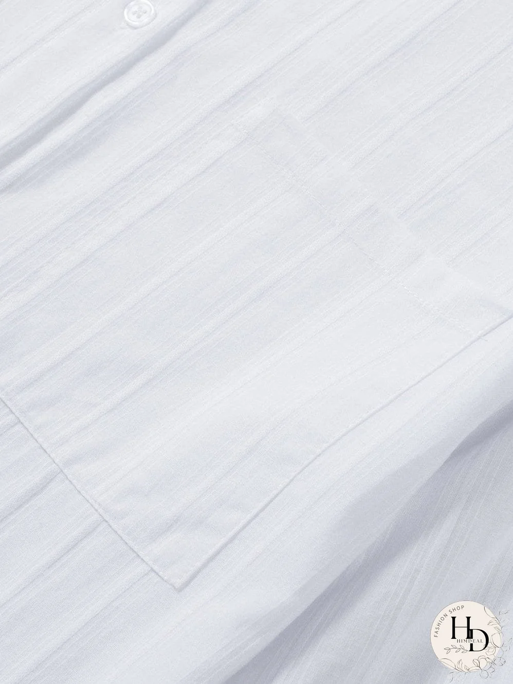 Simple Solid Lapel Button Long Sleeve Blouses