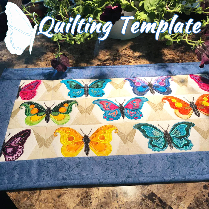 Gorgeous Butterfly Table Runner Template - Instructions Included