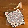 126-Piece Morandi-Style Colorful Dog Puzzle - Wooden Set