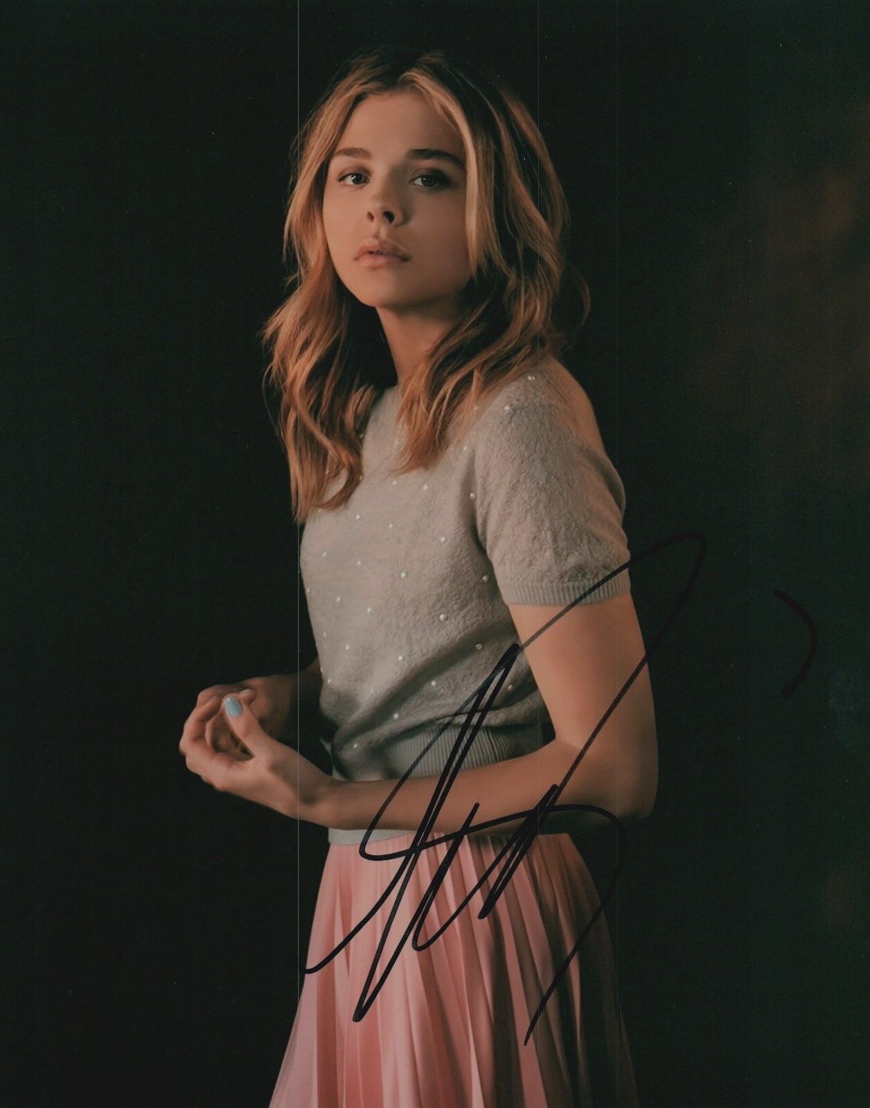 Chloe Grace Moretz Photo Poster painting Actress Signed 8x10 Photo Poster painting Autographed COA