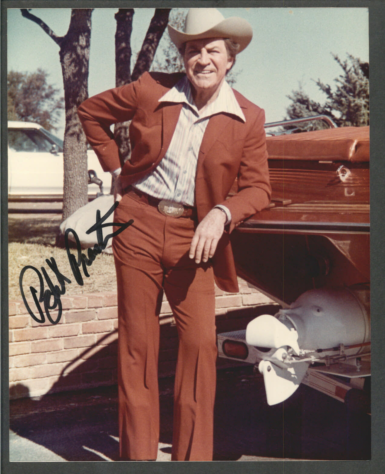 Robert Preston - Signed Autograph Color 8x10 Photo Poster painting - Outrage!