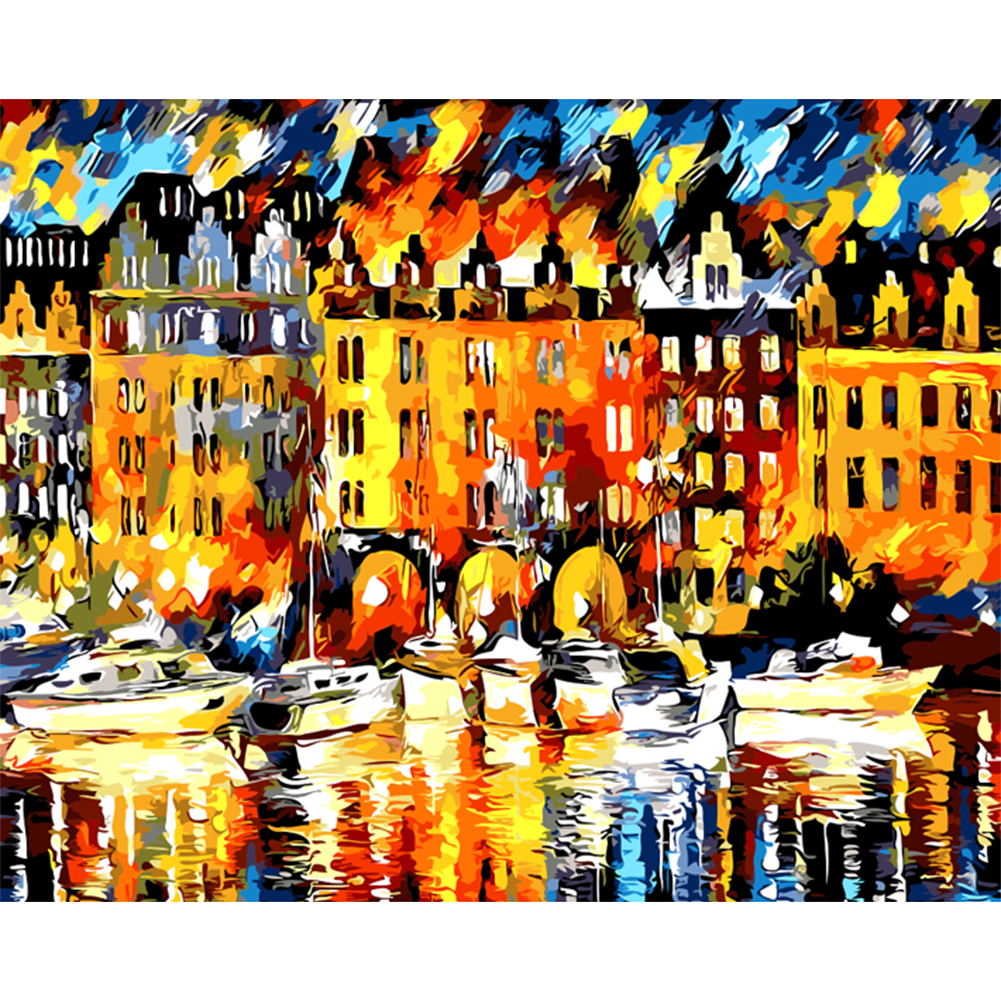 

40*50cm - Painting By Numbers - Street View, 501 Original