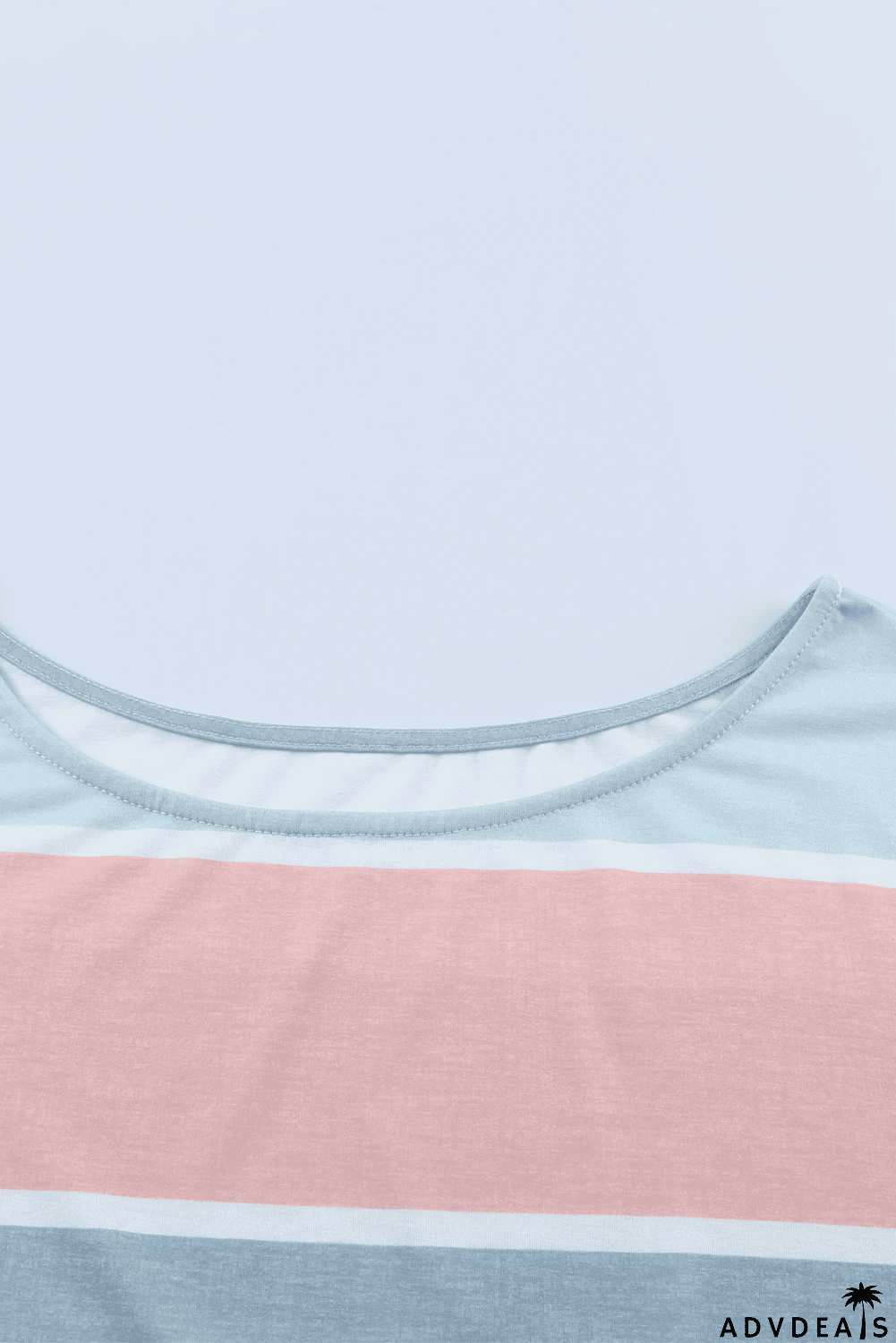 Multicolor Striped Color Block Loose Fit Half Sleeve Maxi Dress