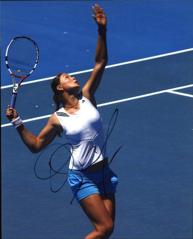 Dinara Safina signed tennis 8x10 Photo Poster painting W/Certificate Autographed (A0001)