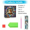 Cloche en vitrail en vitrail, kit sp&eacute;cial de drill diamant en forme 5d DIY 30x30cm