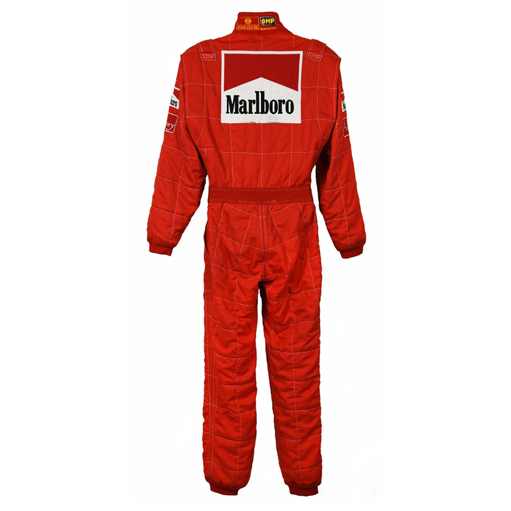 Men's Red Racing Print Jumpsuit