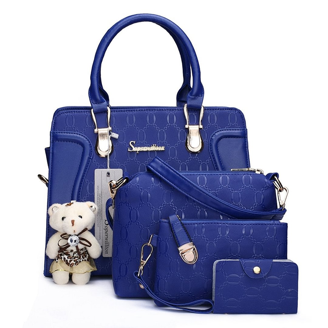 Handbag for Women Tote Bag Shoulder Bags Satchel 4pcs Purse Set