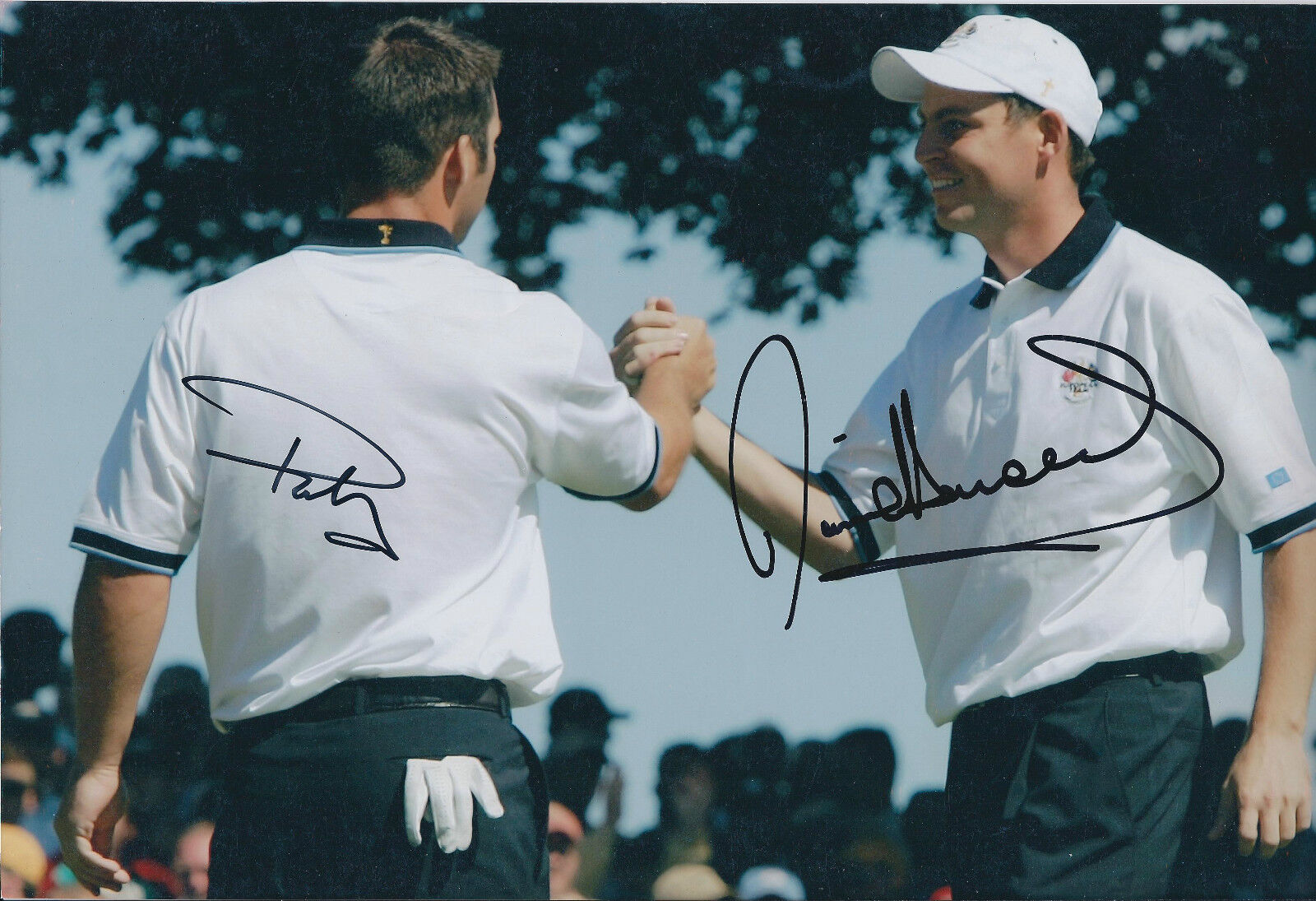 Paul CASEY & David HOWELL SIGNED Autograph 12x8 Photo Poster painting AFTAL COA RYDER CUP Win